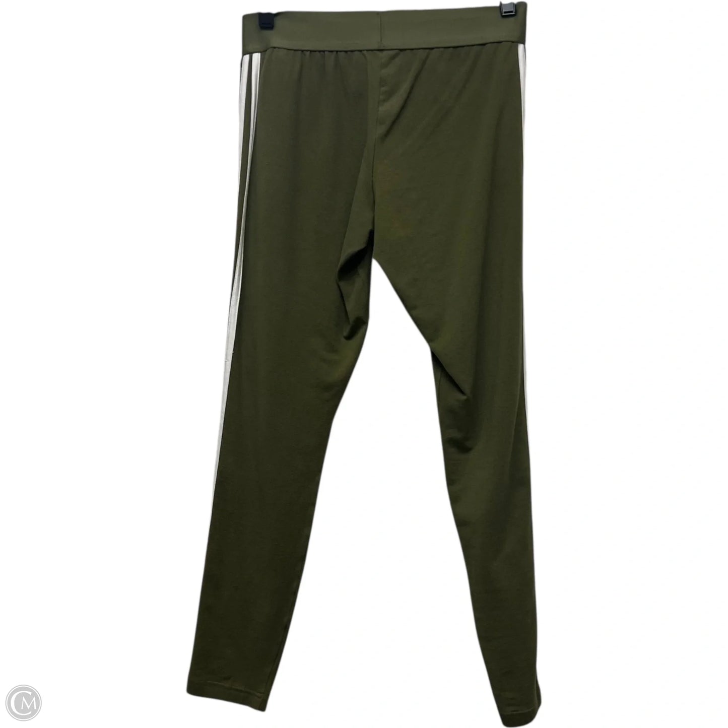 Athletic Leggings By Adidas In Green, Size: M