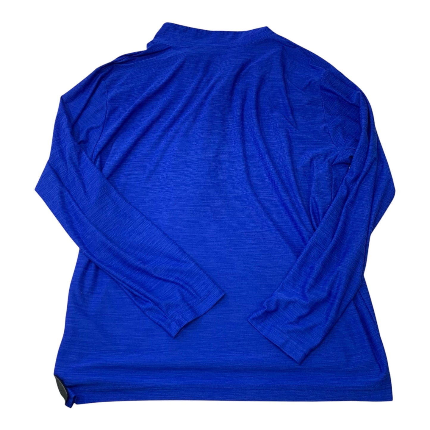 Athletic Top Long Sleeve Collar By Nike Apparel In Blue, Size: Xl