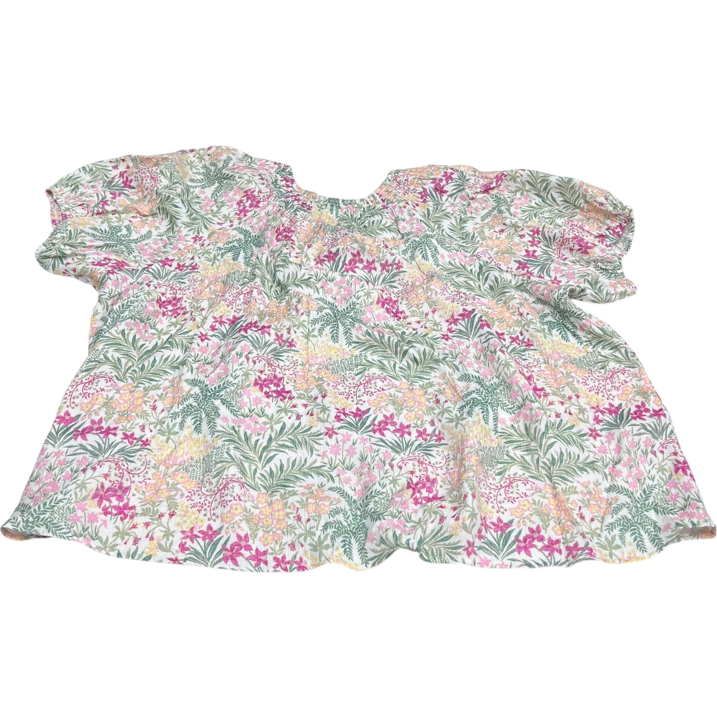 Top Short Sleeve By Wonderly In Floral Print, Size: 3x