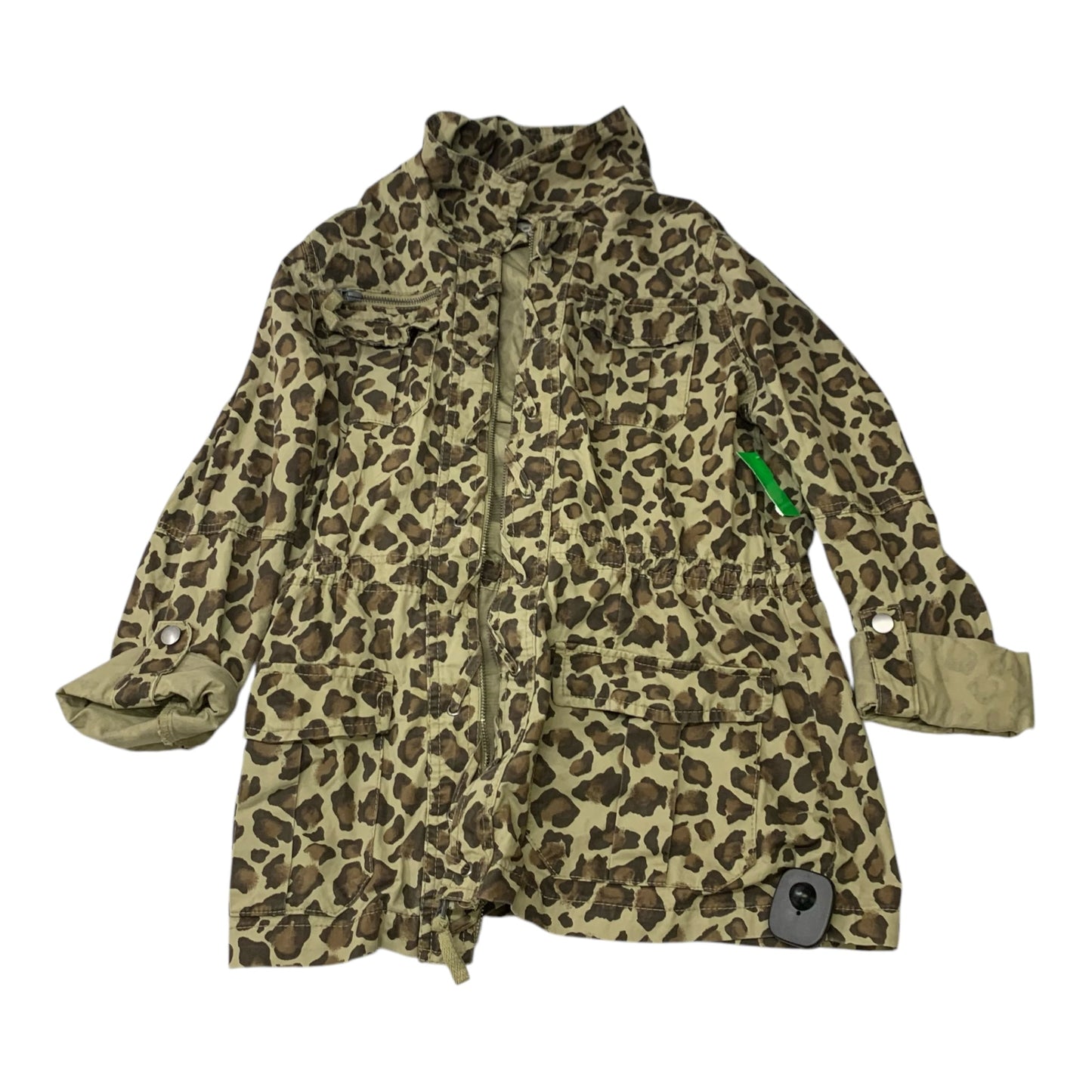 Jacket Utility By Ashley In Animal Print, Size: M