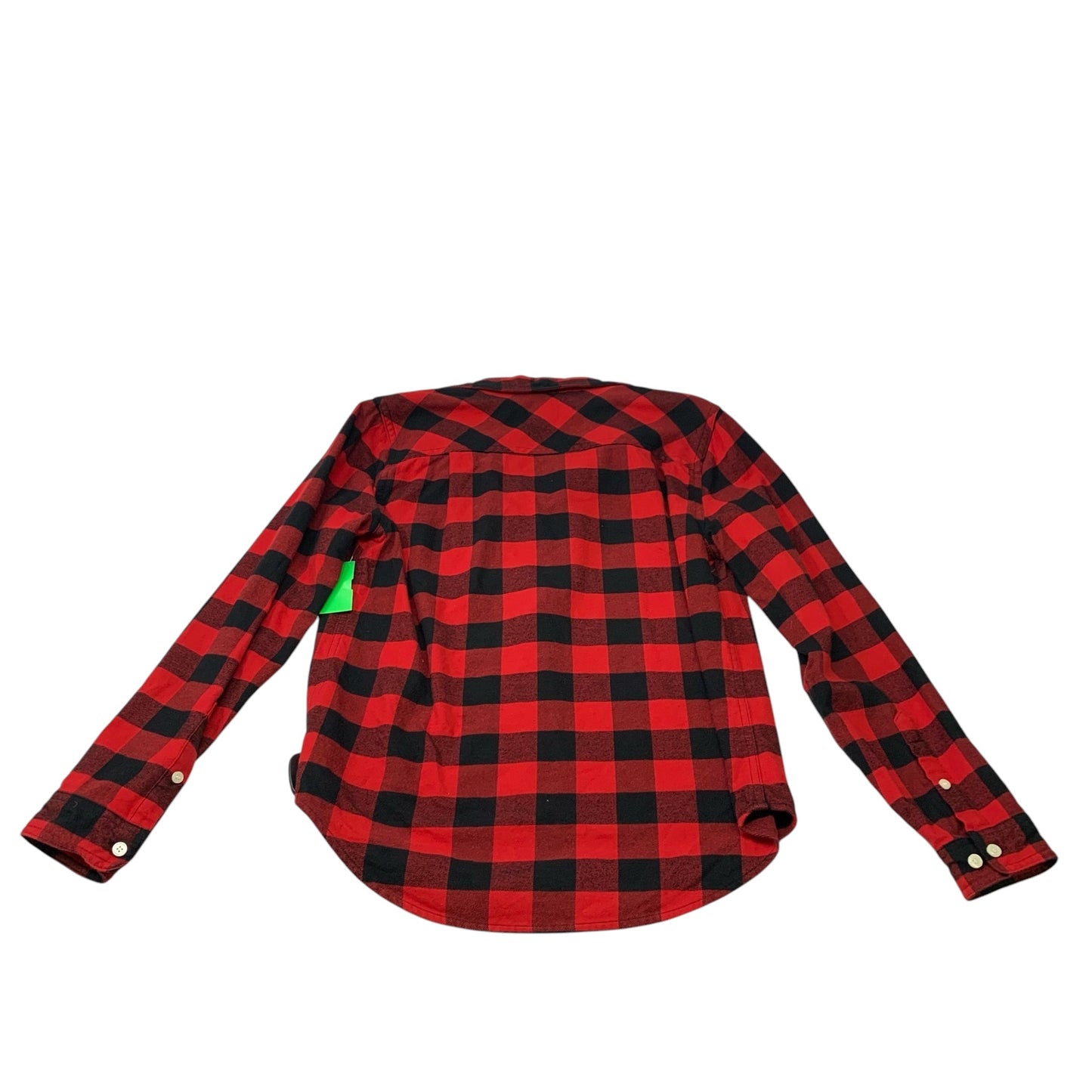 Sweatshirt Collar By J. Crew In Plaid Pattern, Size: Xs