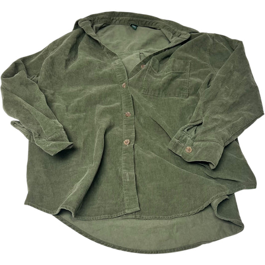 Jacket Shirt By Wild Fable In Green, Size: M