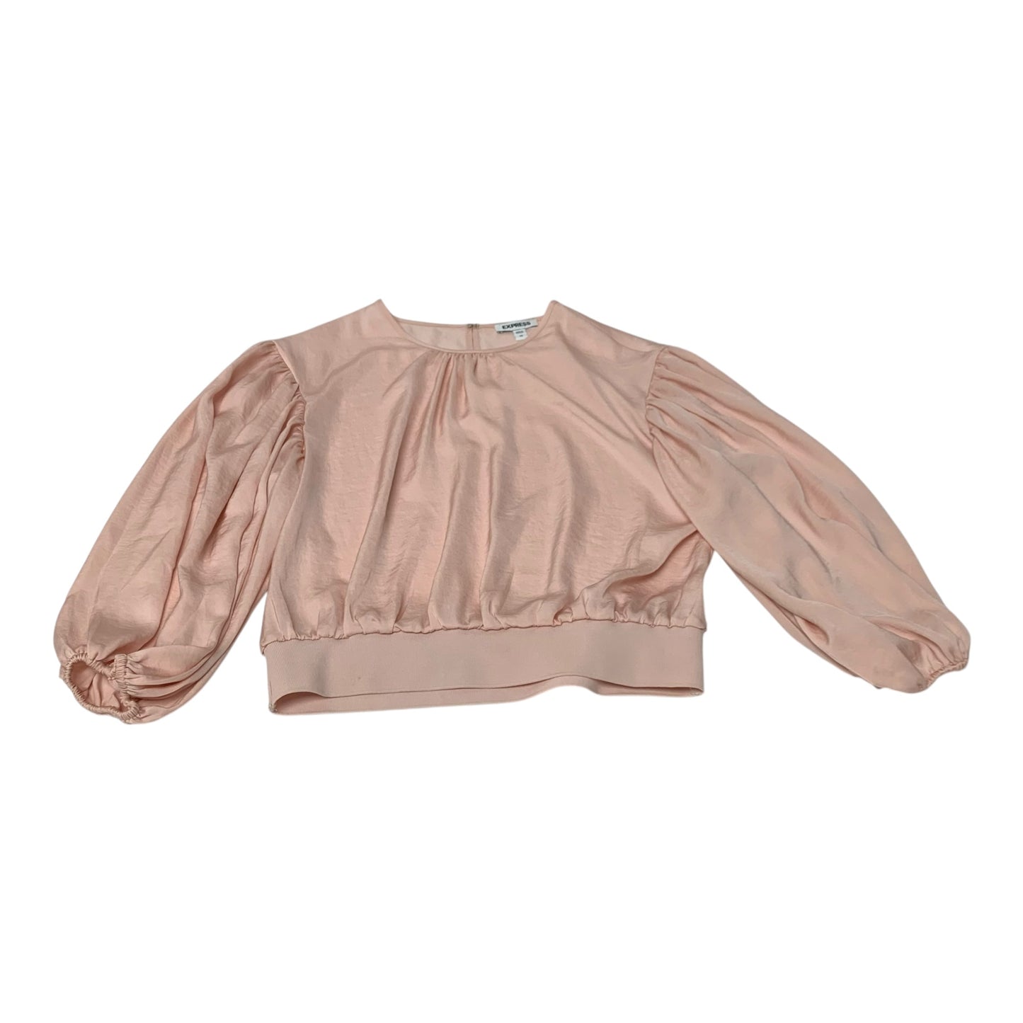 Top Long Sleeve By Express In Pink, Size: Xs