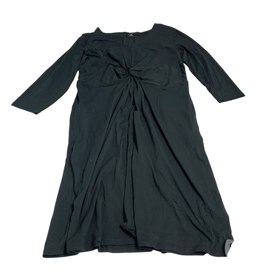 Dress Casual Midi By Lands End In Black, Size: Xl