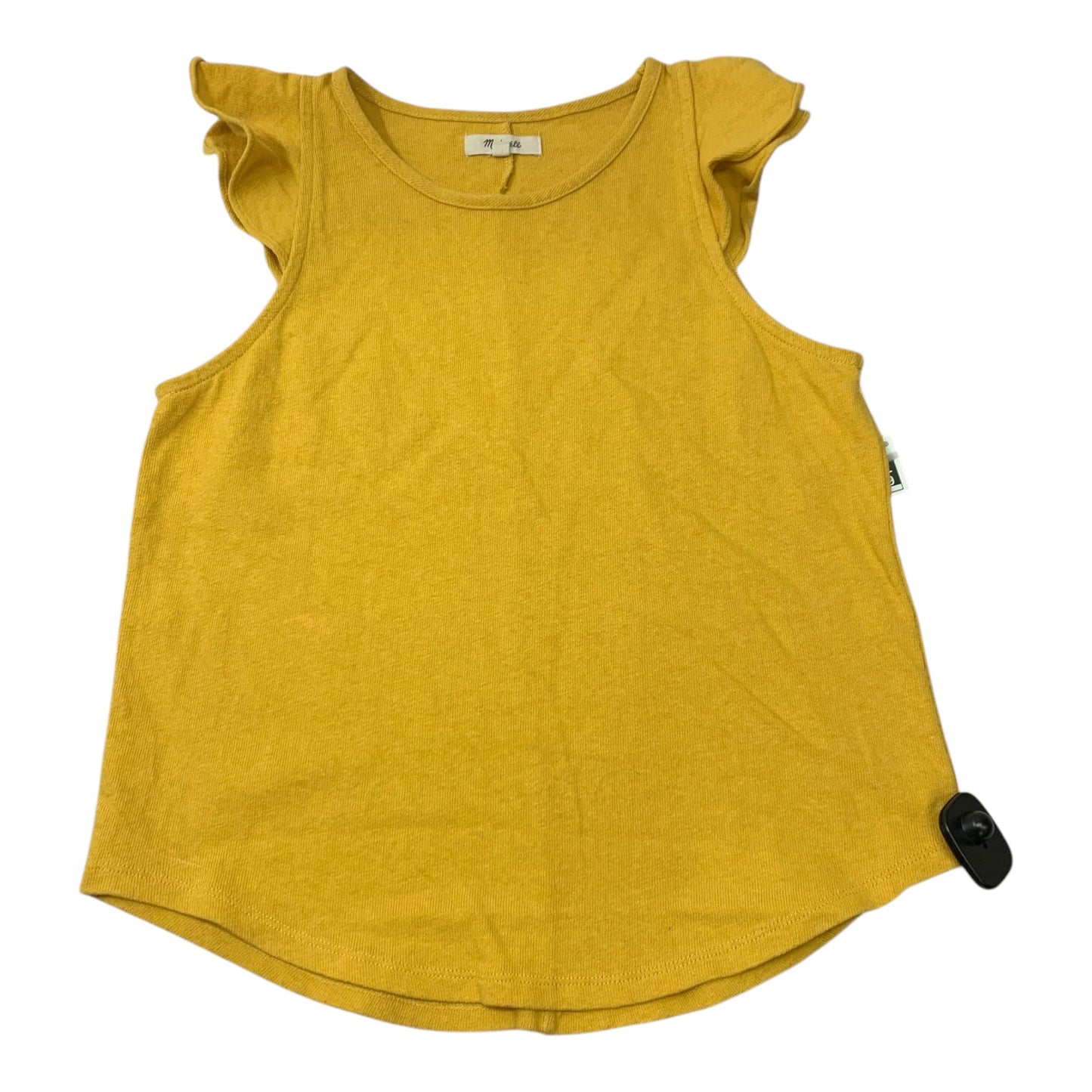 Top Sleeveless By Madewell In Yellow, Size: S