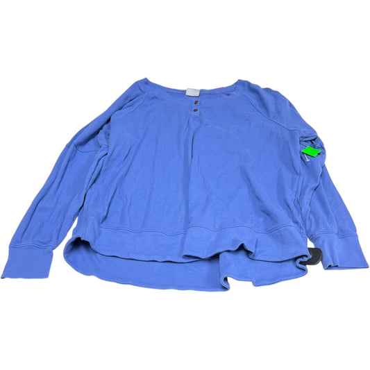 Top Long Sleeve By Columbia In Blue, Size: 2x