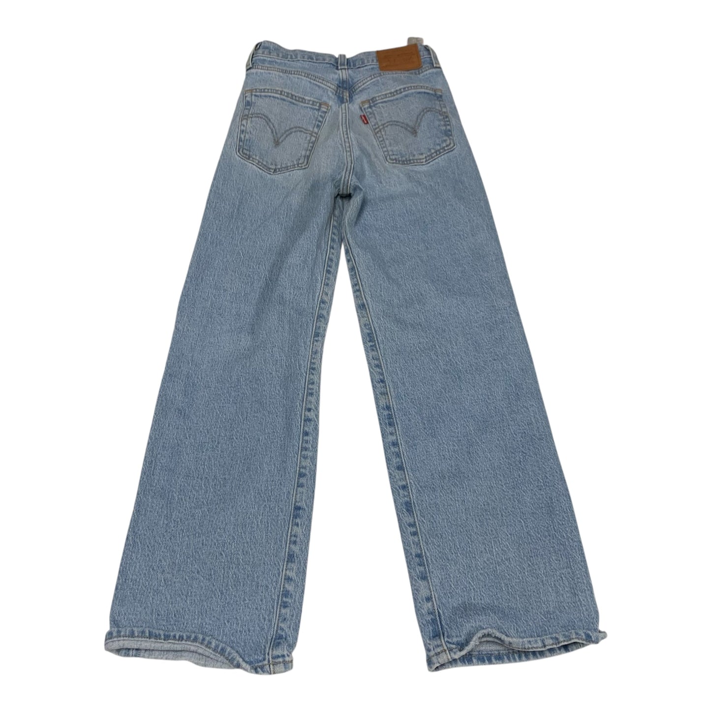 Jeans Straight By Levis In Blue Denim, Size: 0