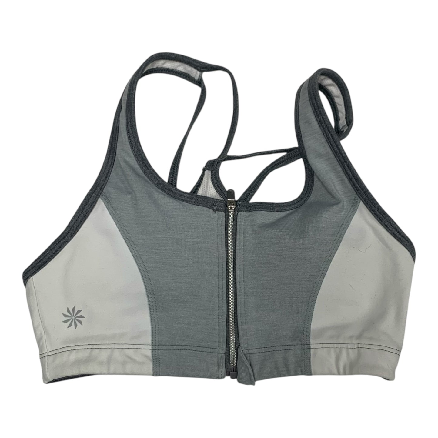 Athletic Bra By Athleta In Grey & White, Size: Xs