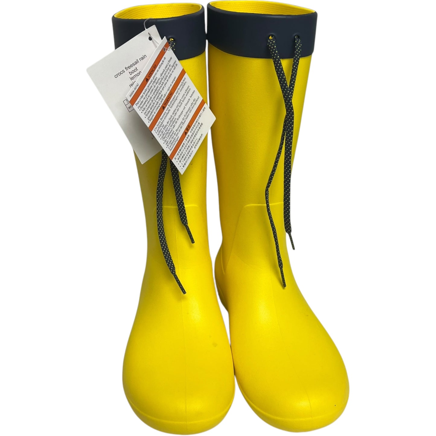 Boots Rain By Crocs In Yellow, Size: 8