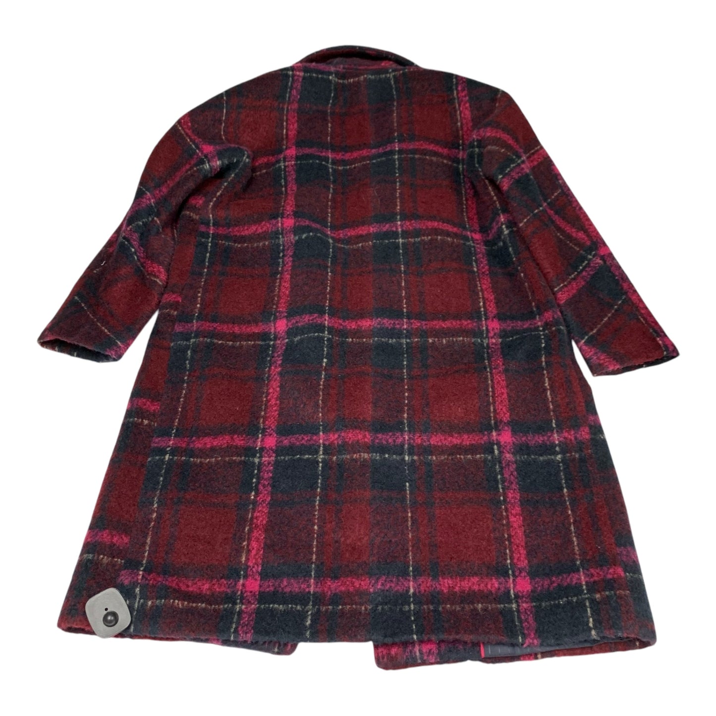 Coat Peacoat By Rachel Roy In Plaid Pattern, Size: S