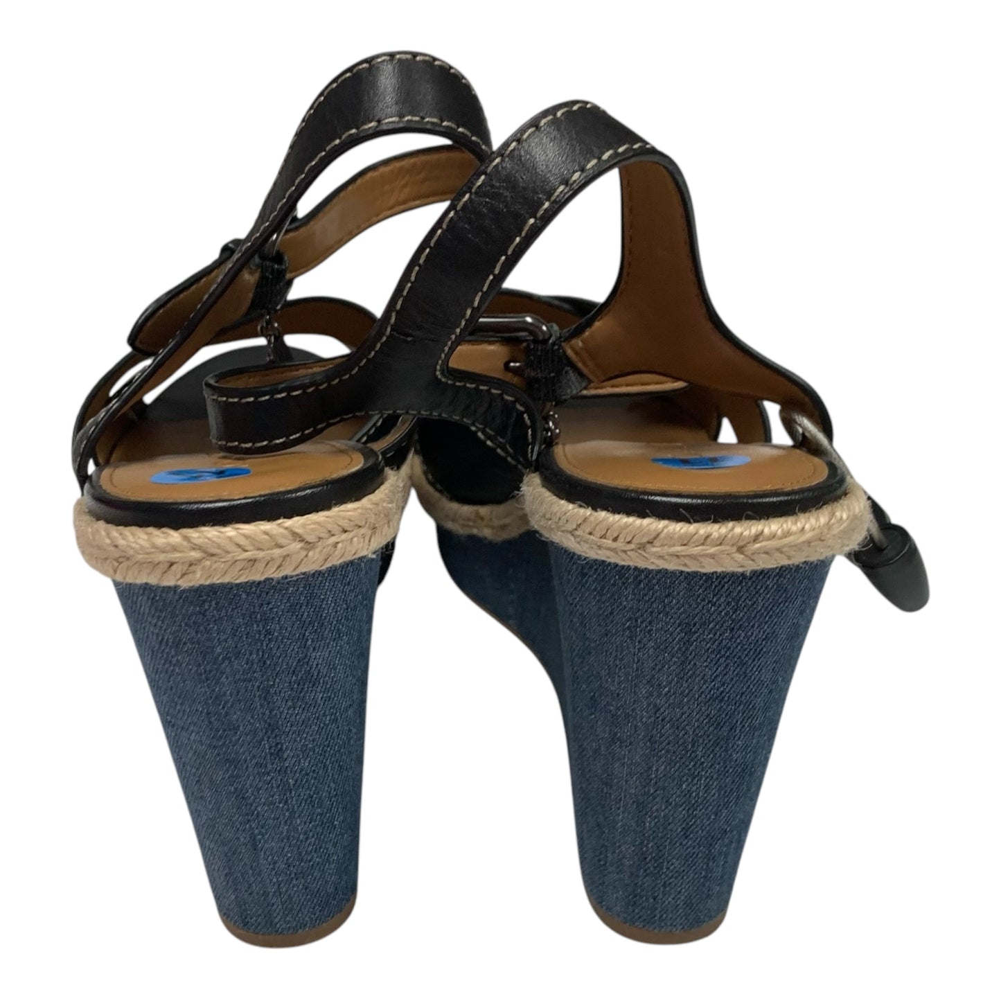 Sandals Designer By Coach In Black & Blue, Size: 11