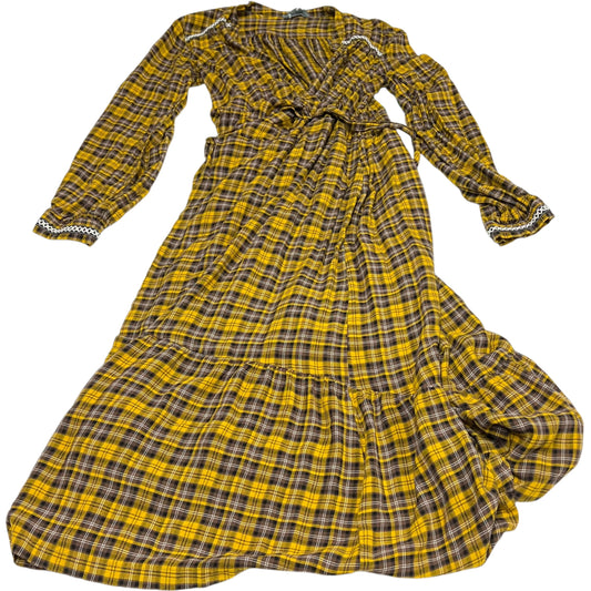 Dress Casual Maxi By Anthropologie In Yellow, Size: L