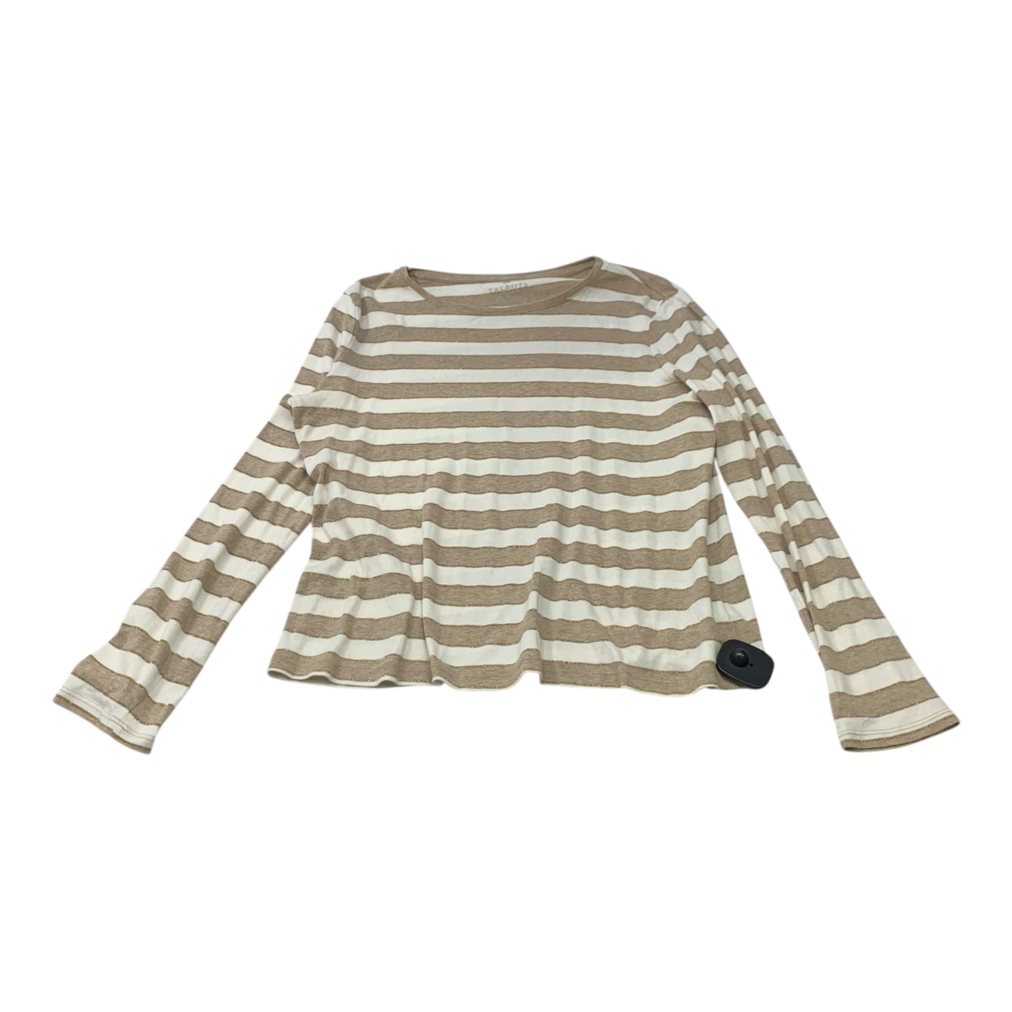 Top Long Sleeve By Talbots In Brown & Cream, Size: Sp