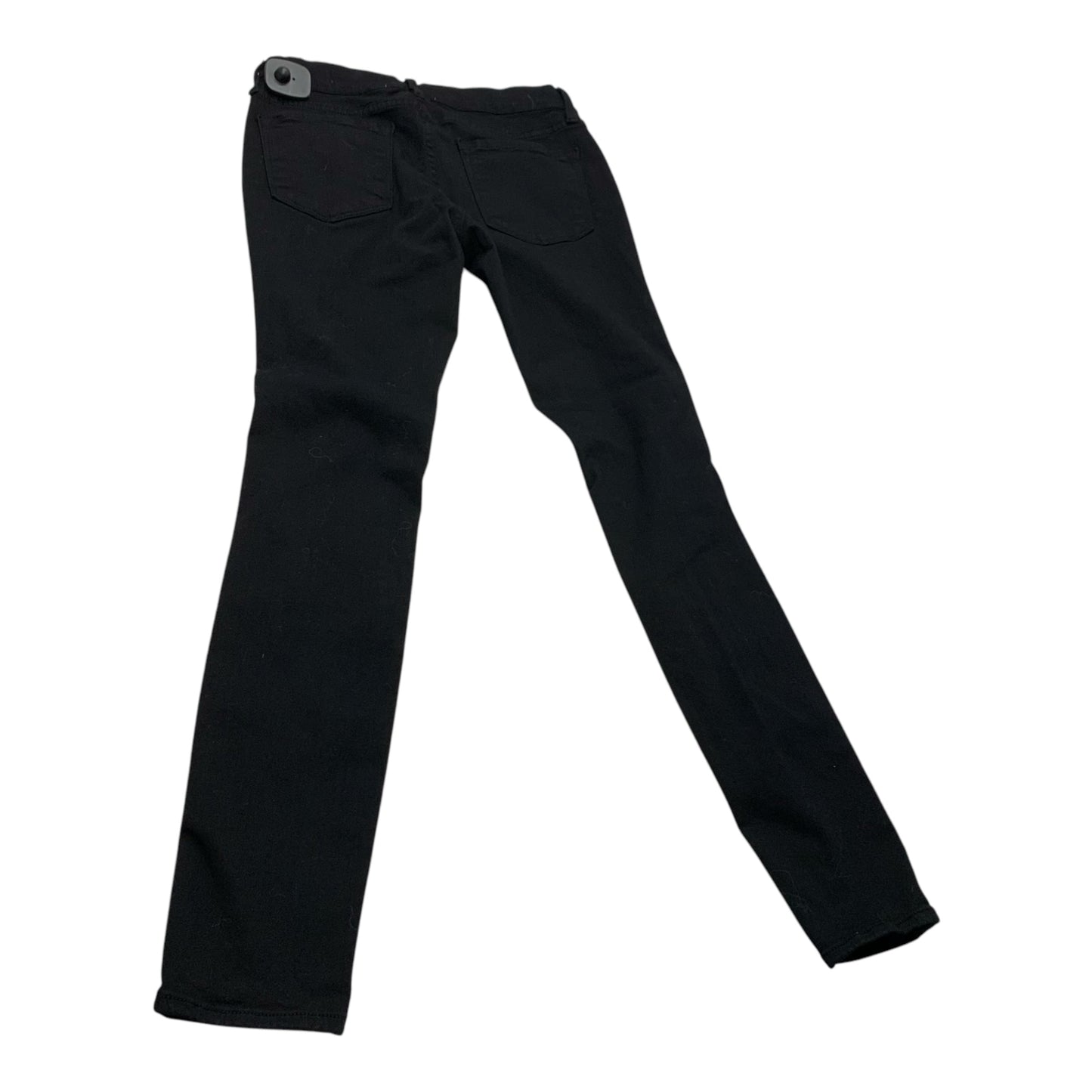 Jeans Skinny By Frame In Black Denim, Size: 4