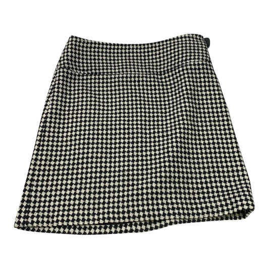 Skirt Mini & Short By Talbots In Black & Cream, Size: M