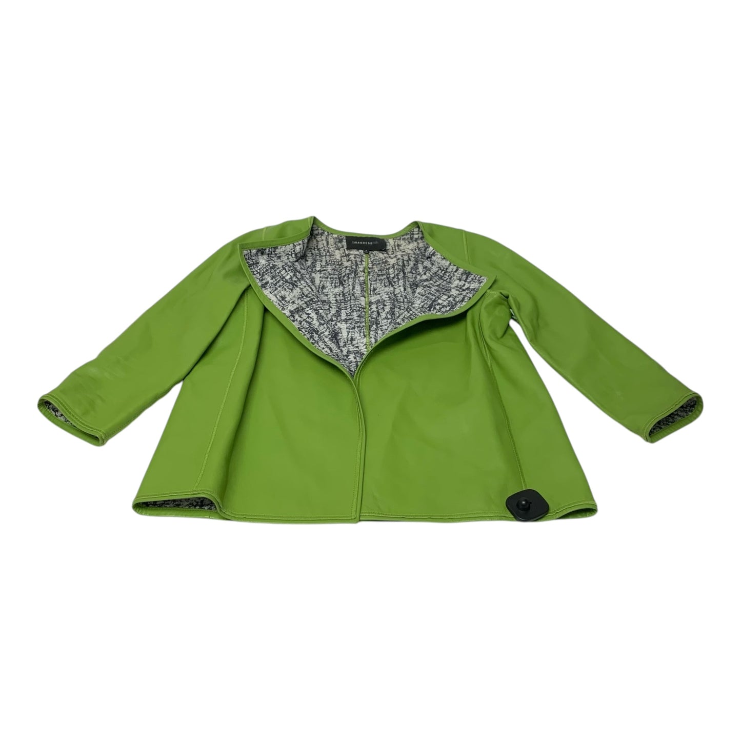 Blazer Designer By Lafayette 148 In Green, Size: S