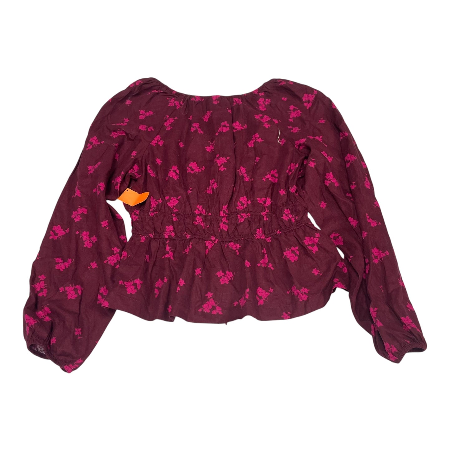 Top Long Sleeve By Universal Thread In Pink & Red, Size: M