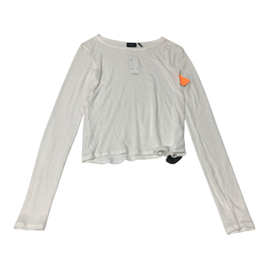 Top Long Sleeve Basic By Urban Outfitters In White, Size: L