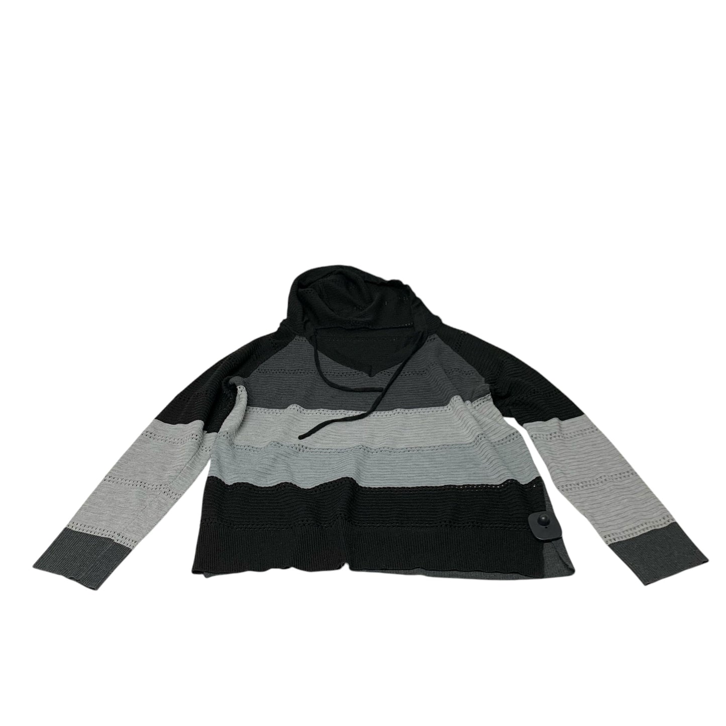 Top Long Sleeve By Clothes Mentor In Black & Grey, Size: Xl