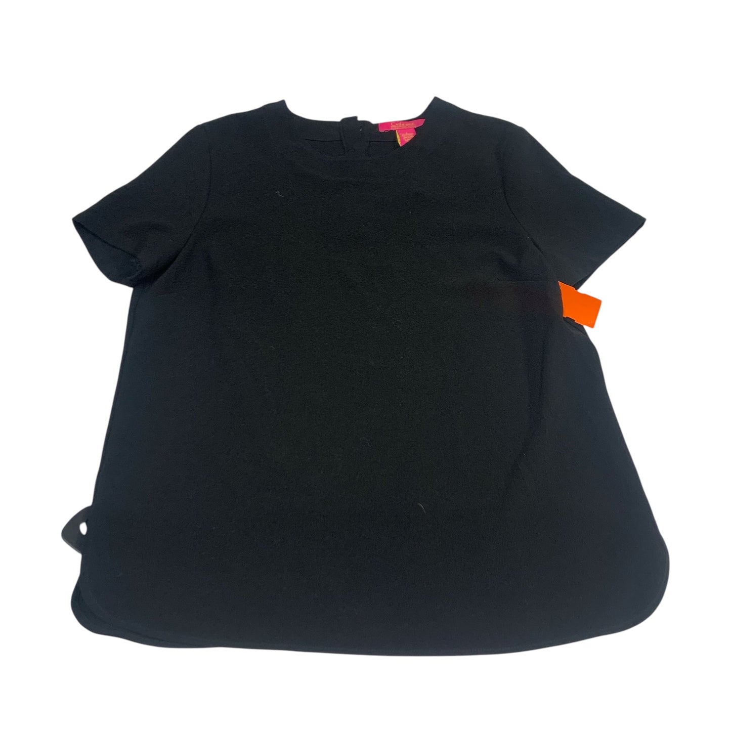 Top Short Sleeve By Catherine Malandrino In Black, Size: L