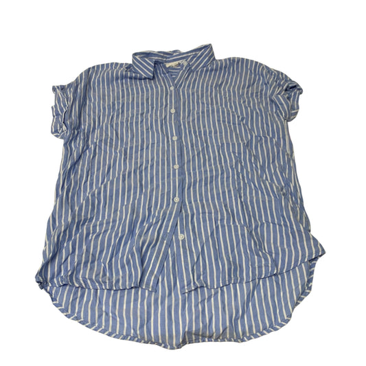 Top Short Sleeve By Beachlunchlounge In Striped Pattern, Size: L