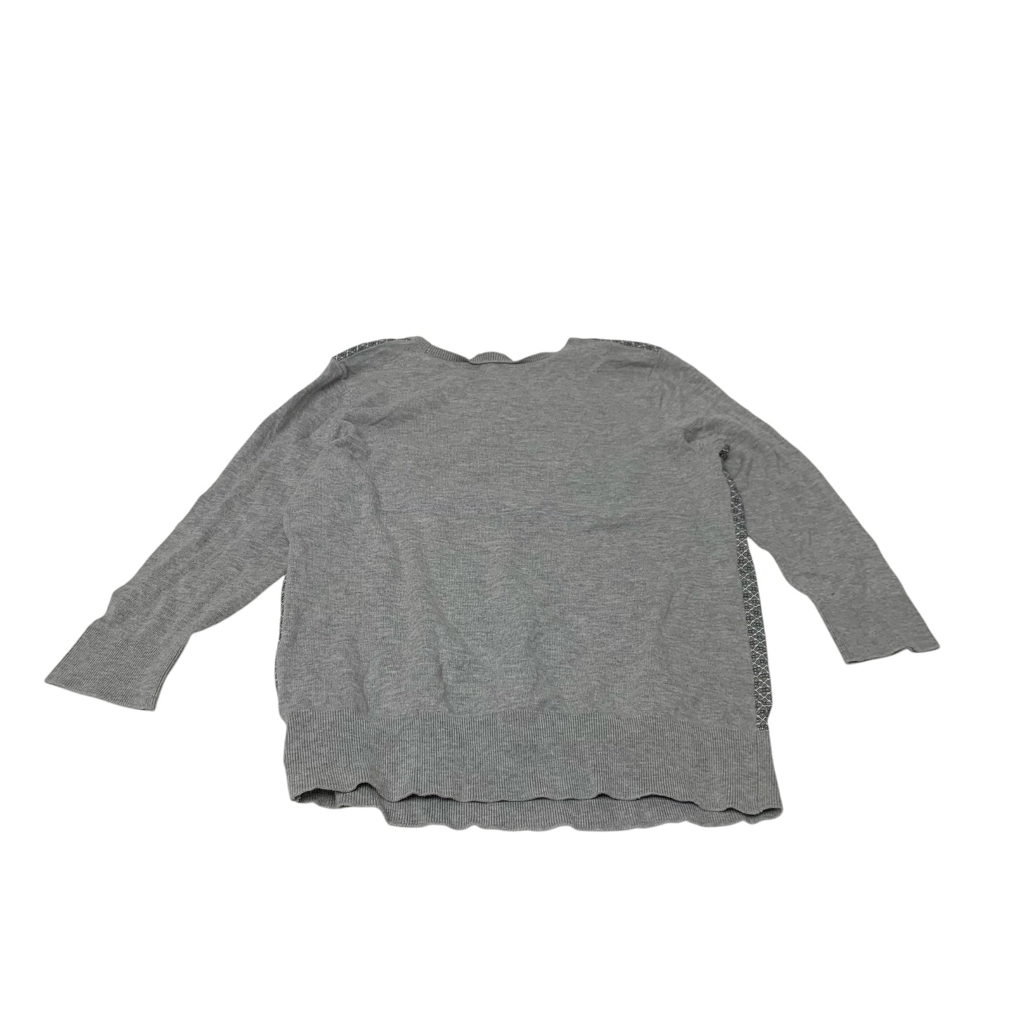 Top Long Sleeve By Ann Taylor In Grey, Size: M