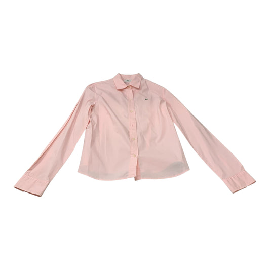 Top Long Sleeve By Lacoste In Pink, Size: L