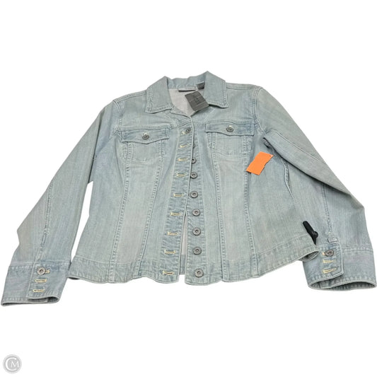 Jacket Denim By Chicos In Blue Denim, Size: S