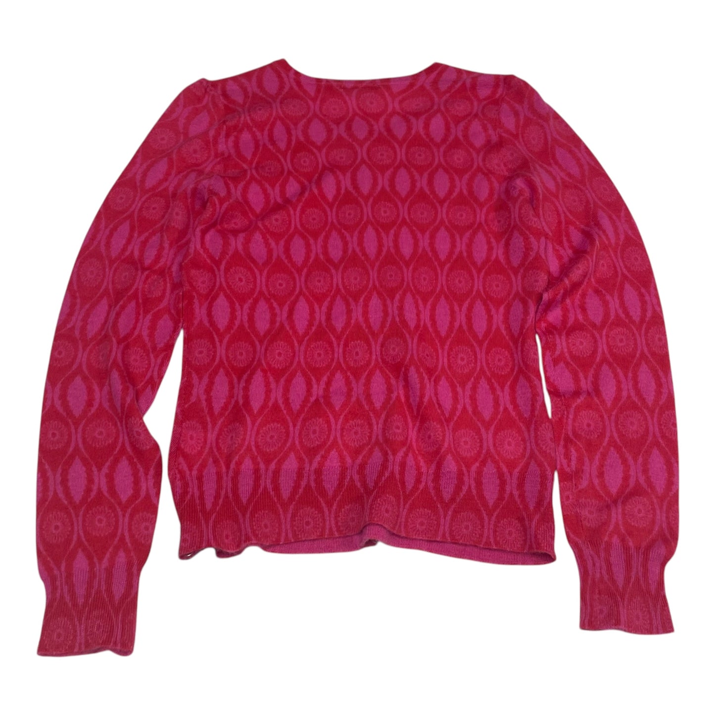 Top Long Sleeve By Halogen In Pink & Red, Size: S