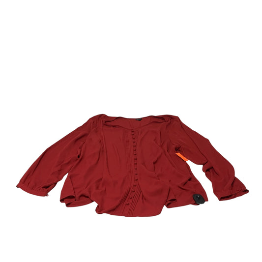 Blouse Long Sleeve By Torrid In Red, Size: 4x