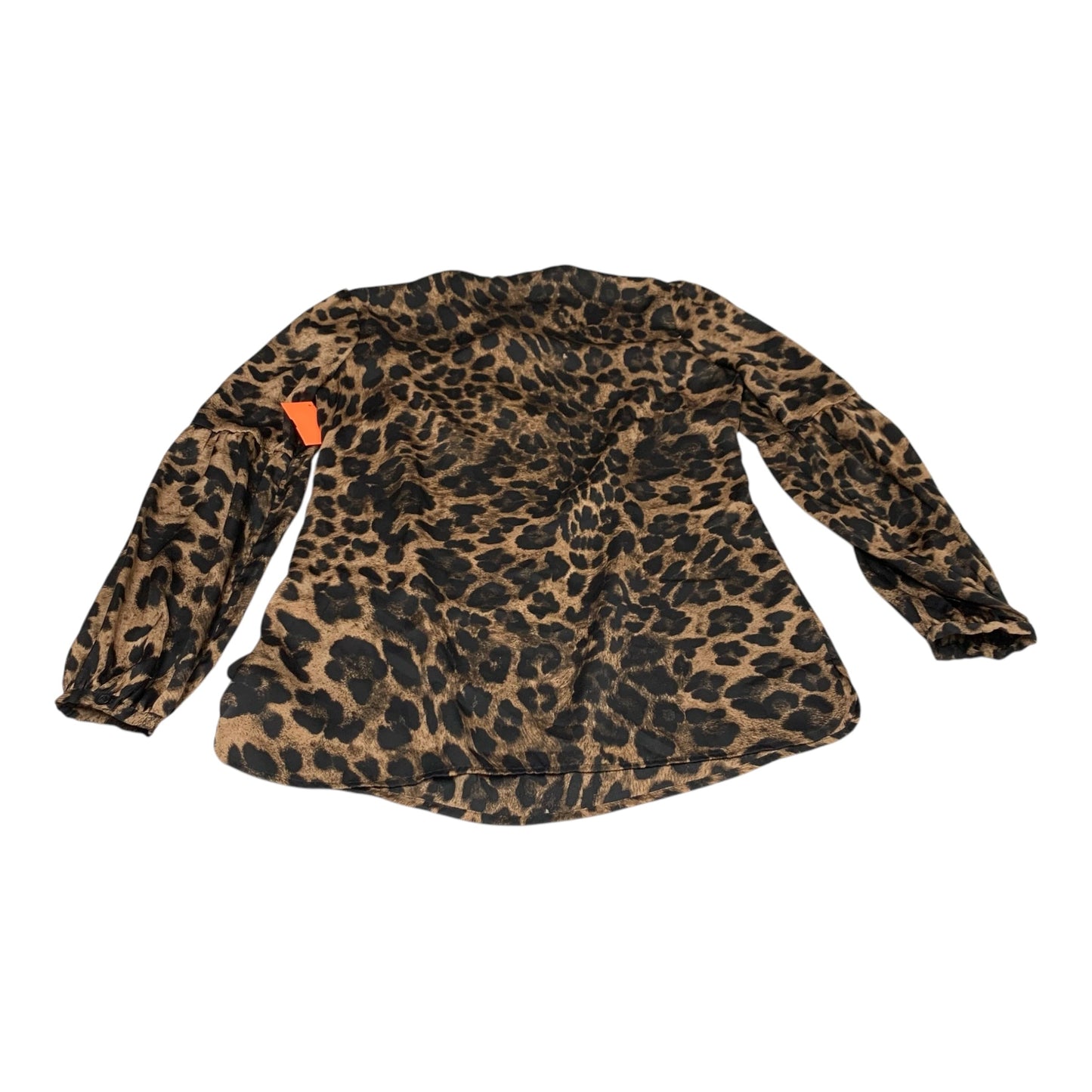 Blouse Long Sleeve By Michael By Michael Kors In Animal Print, Size: S