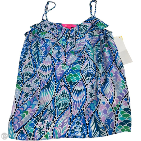 Top Sleeveless Designer By Lilly Pulitzer In Blue & Purple, Size: Xs