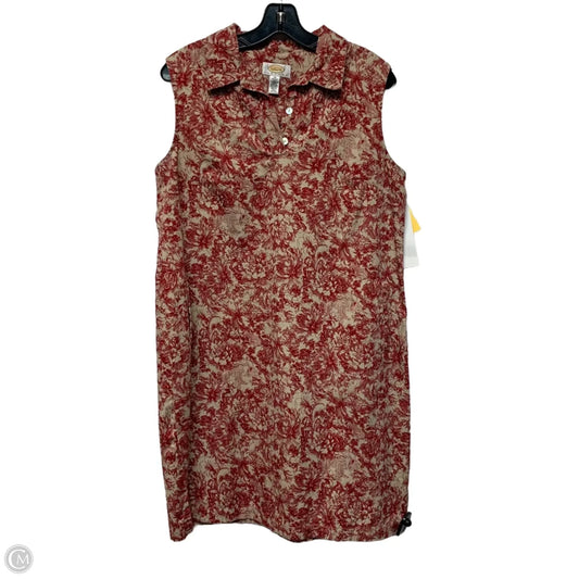 Dress Casual Short By Talbots In Brown & Red, Size: Lp