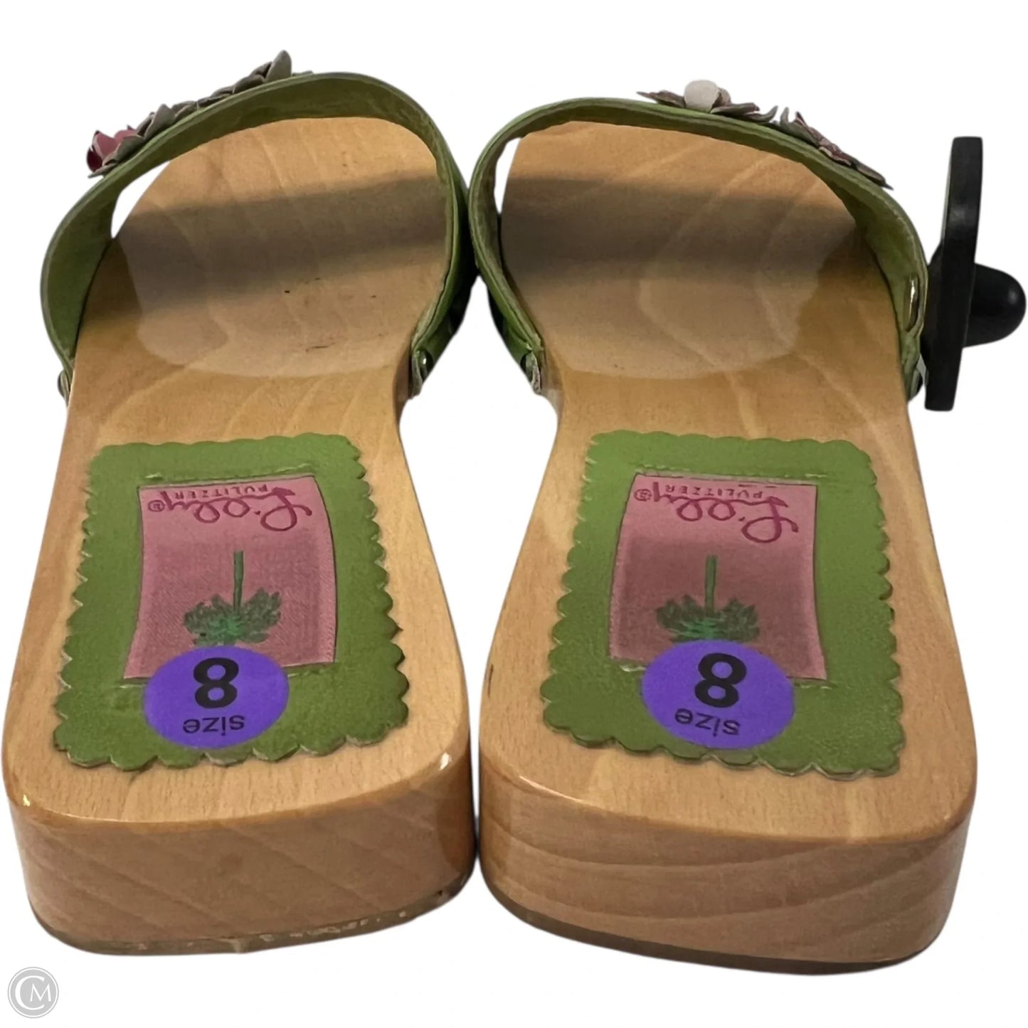 Sandals Designer By Lilly Pulitzer In Brown & Green, Size: 8