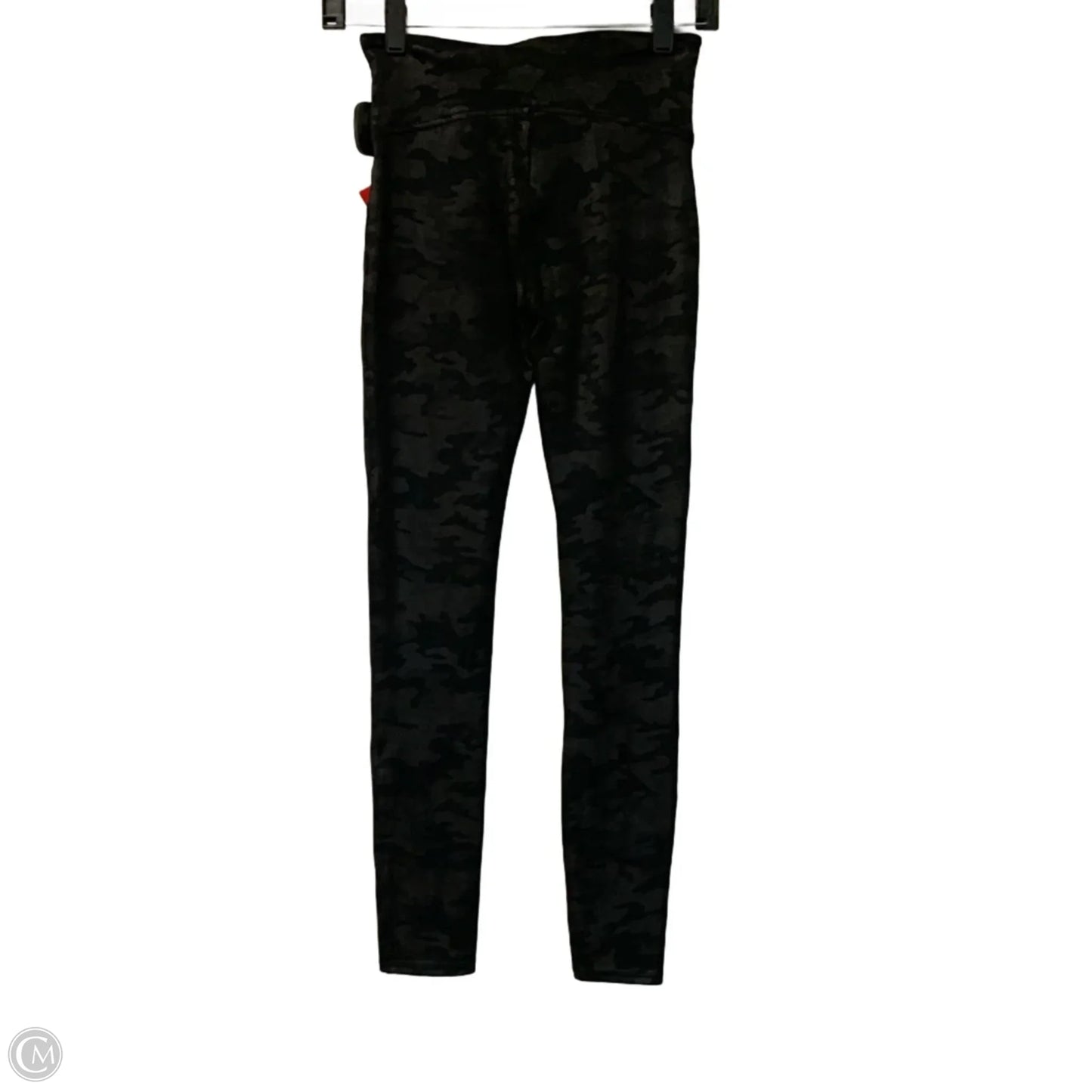 Athletic Leggings By Spanx In Black & Grey, Size: S