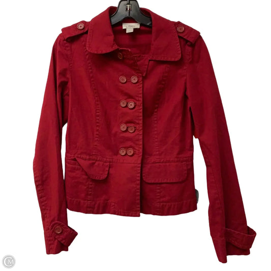 Jacket Other By Loft In Red, Size: Xs
