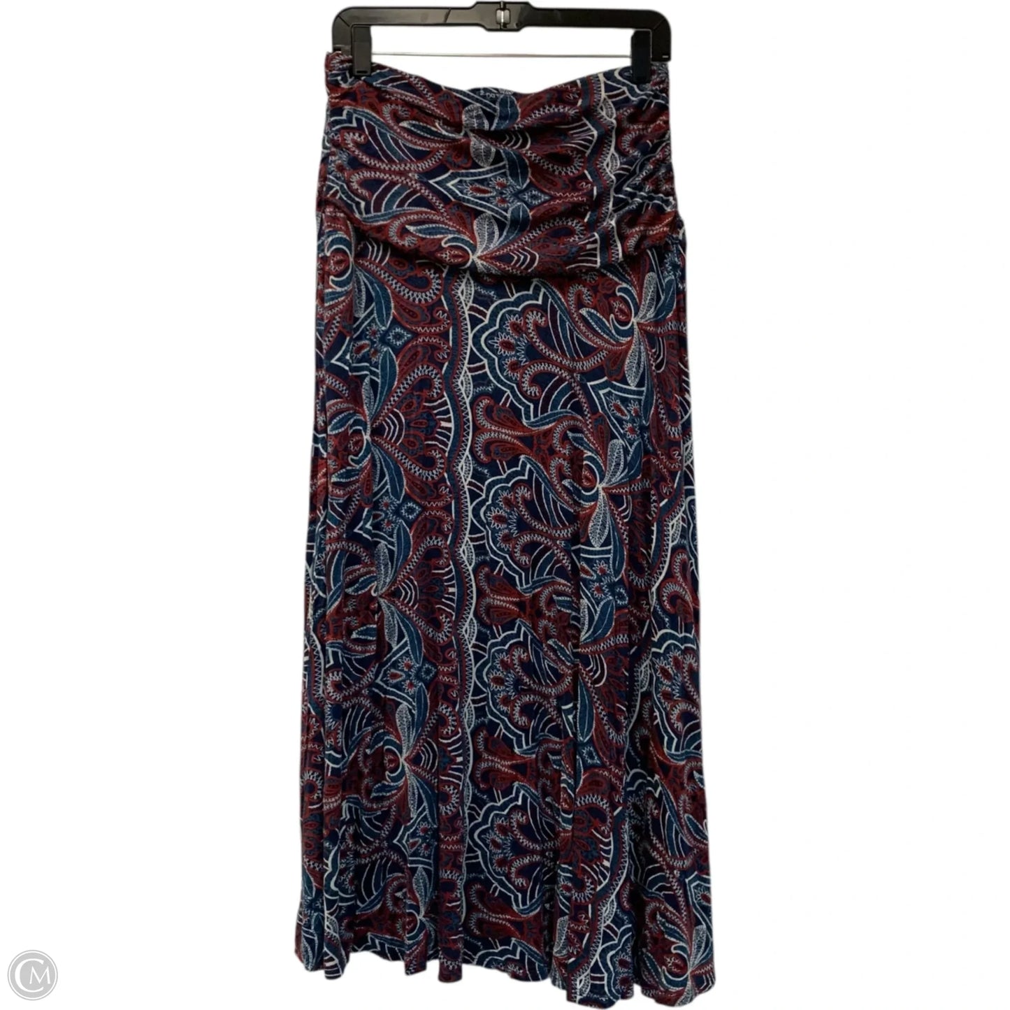 Skirt Maxi By Maeve In Blue & Red, Size: M