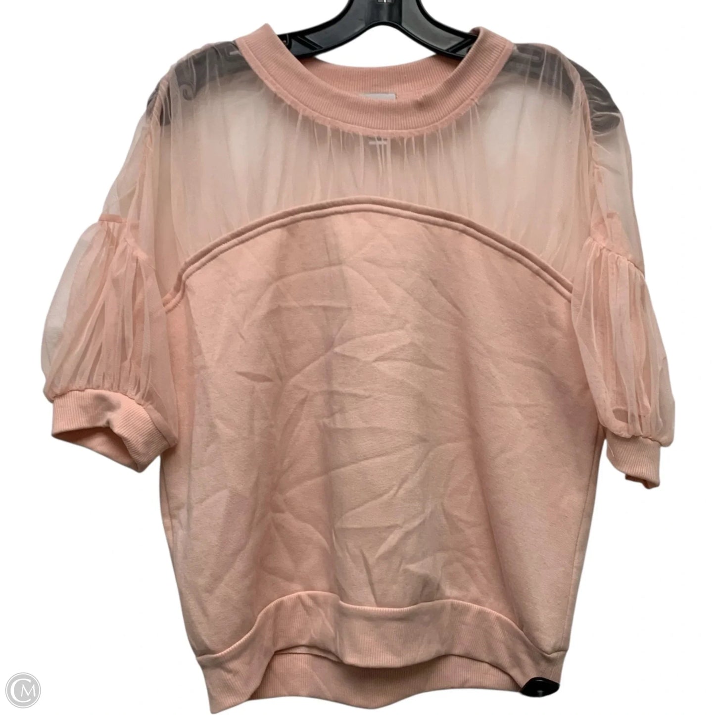 Top Short Sleeve By Maeve In Pink, Size: M