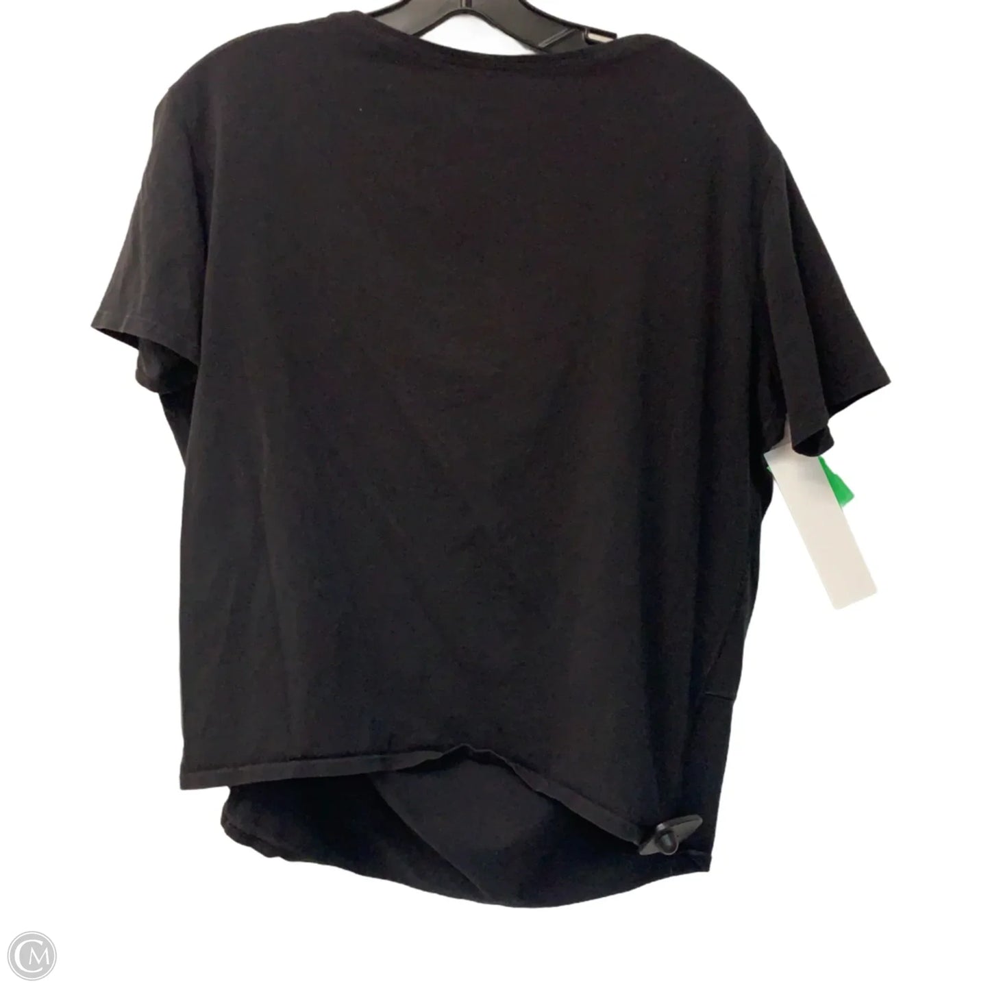 Athletic Top Short Sleeve By Lululemon In Black, Size: S