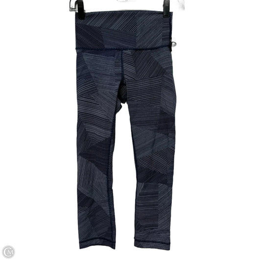 Athletic Leggings Capris By Lululemon In Blue & White, Size: S