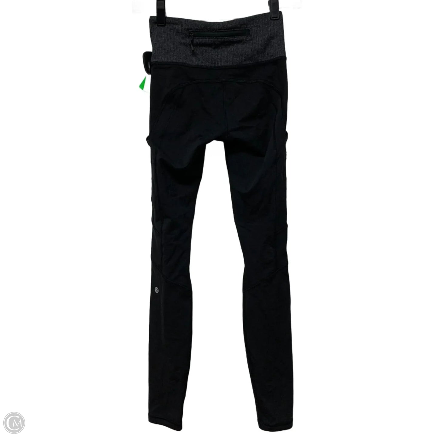 Athletic Leggings By Lululemon In Black & Grey, Size: Xs