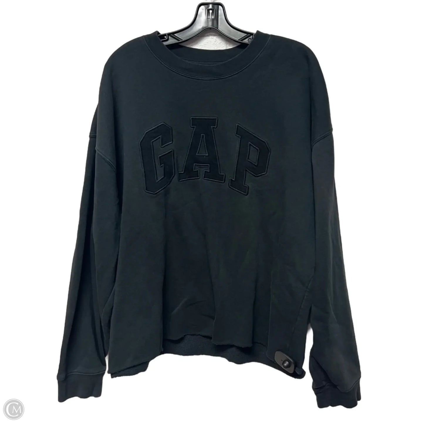 Sweatshirt Crewneck By Gap In Black, Size: Xl