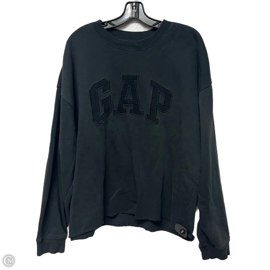 Sweatshirt Crewneck By Gap In Black, Size: Xl