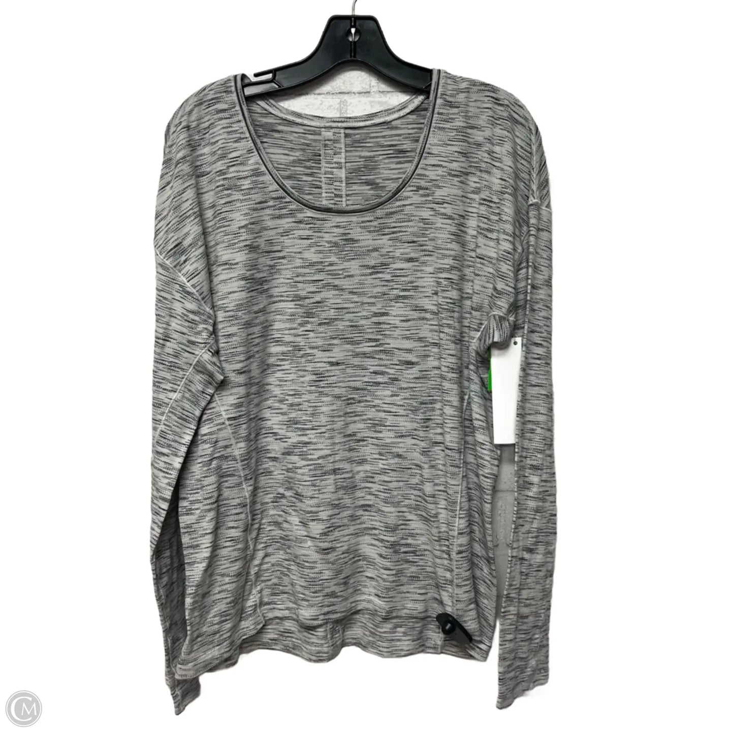 Athletic Top Long Sleeve Crewneck By Lululemon In Grey, Size: M