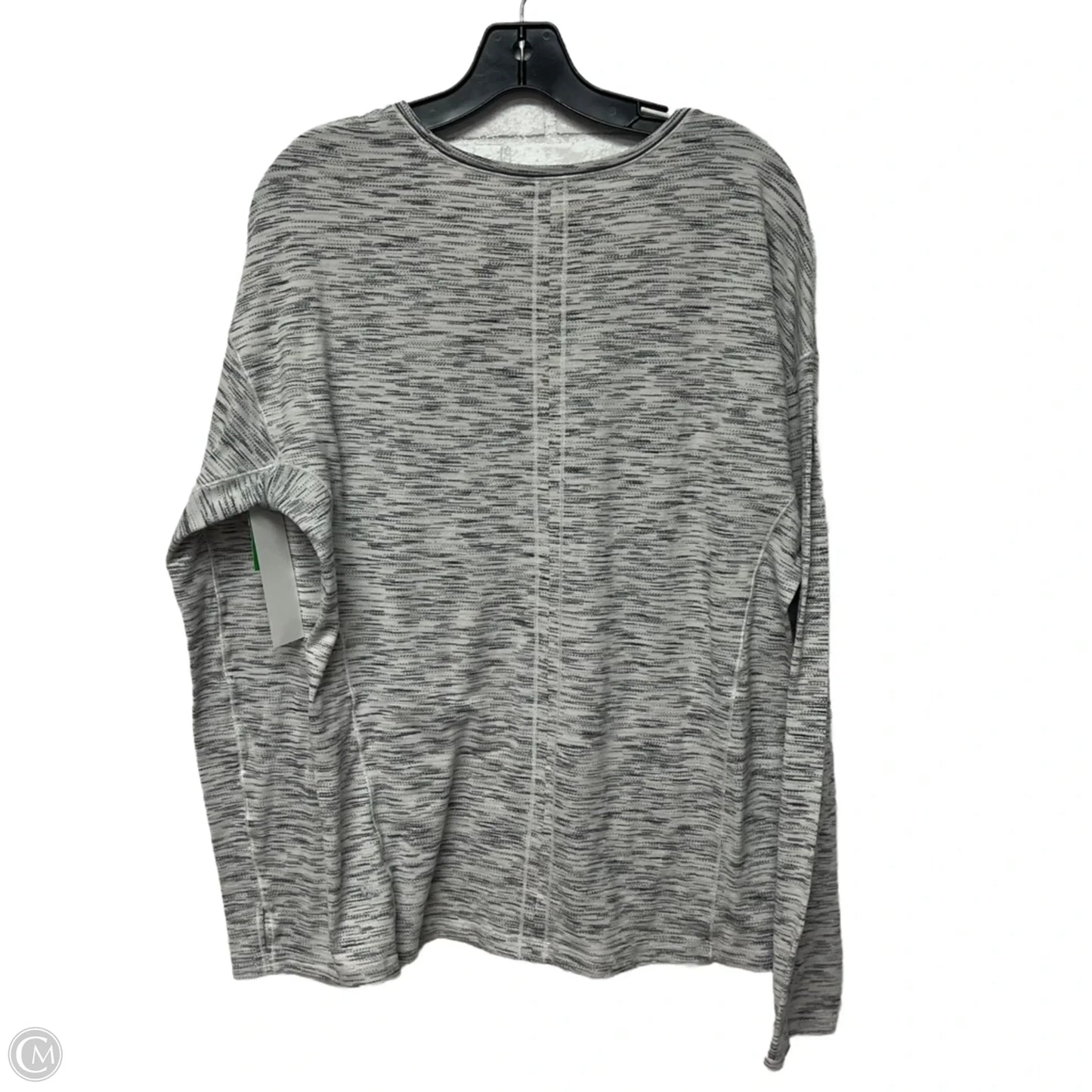 Athletic Top Long Sleeve Crewneck By Lululemon In Grey, Size: M