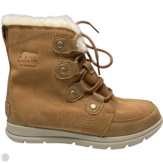 Boots Snow By Sorel In Brown & Cream, Size: 7