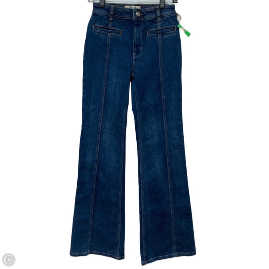Jeans Wide Leg By We The Free In Blue Denim, Size: 0