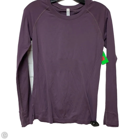 Athletic Top Long Sleeve Crewneck By Athleta In Purple, Size: S