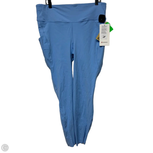 Athletic Leggings By Lululemon In Blue, Size: 1x