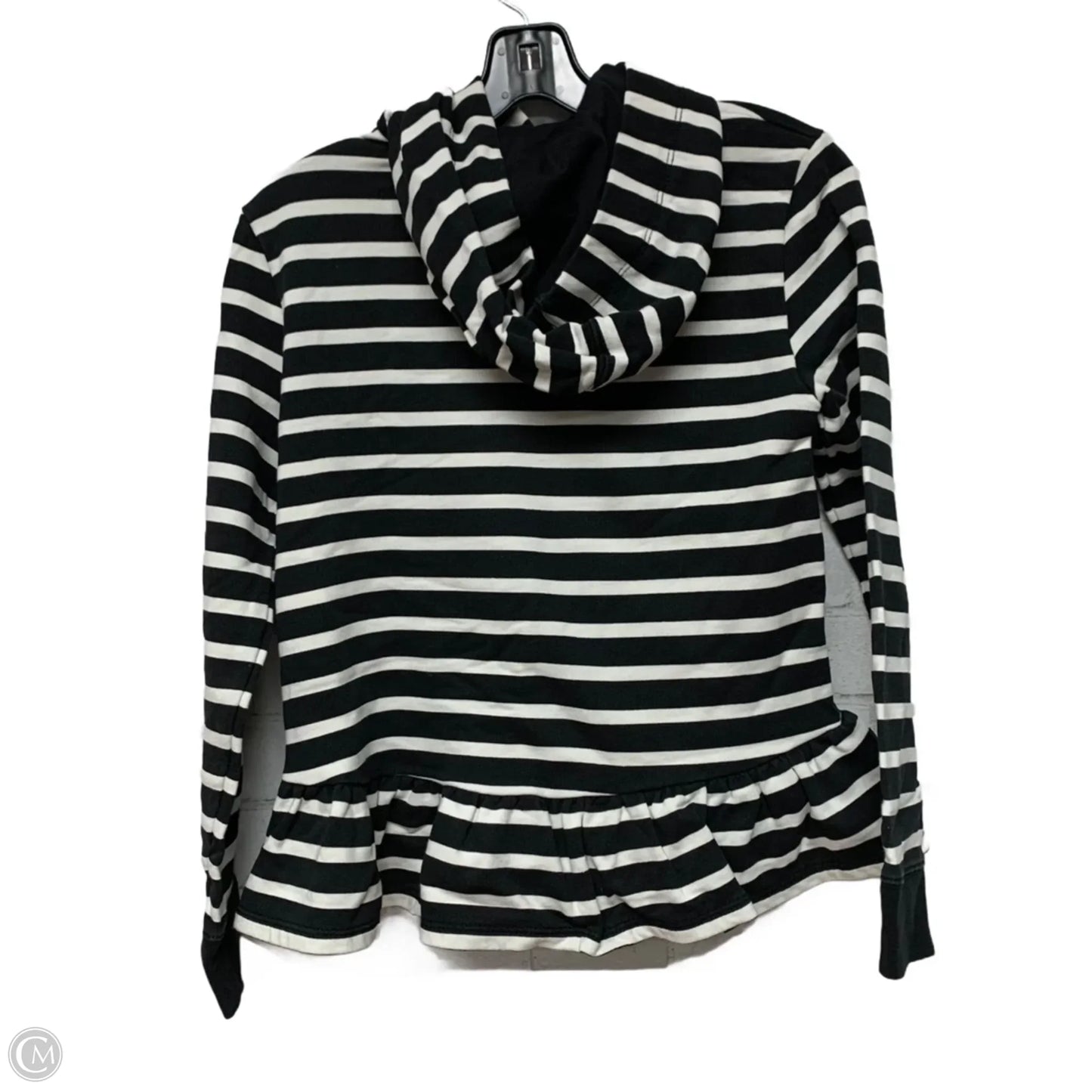 Sweatshirt Designer By Kate Spade In Black & White, Size: Xs